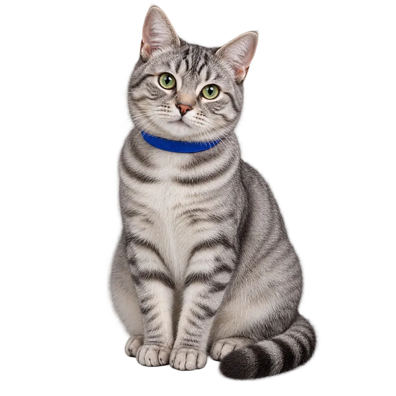 Grey tabby cat